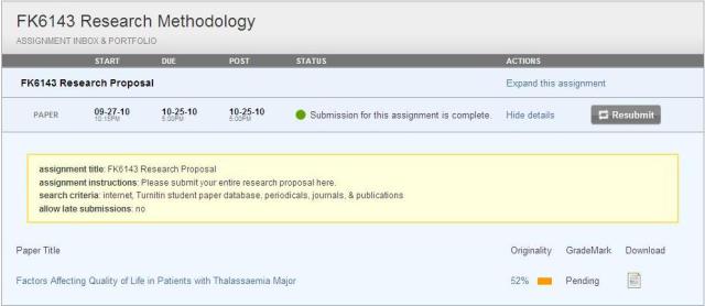 Click on the paper title to view the similarity report