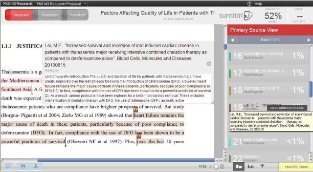 Similarity Report from Turn-It-In